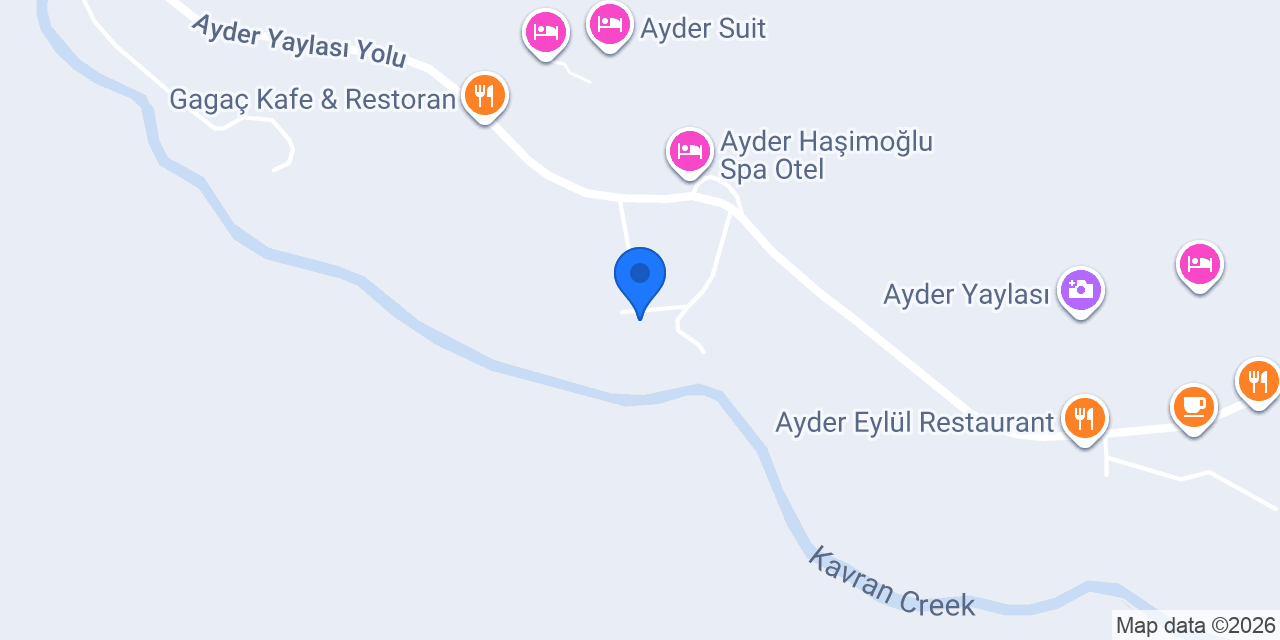 Ayder Ferah Otel konumu
