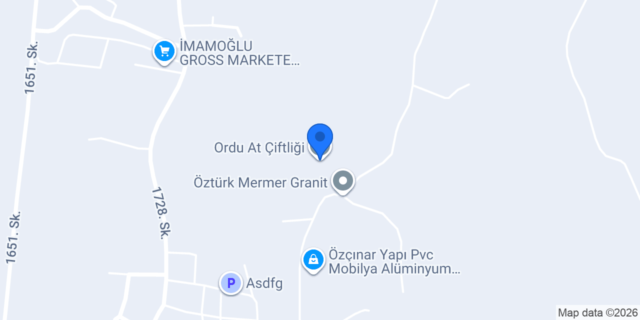 Ordu At Çiftliği konumu