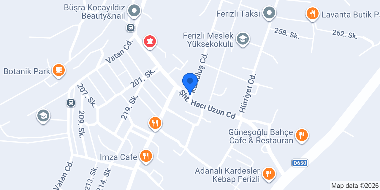 FERİZLİ TAKSİ konumu