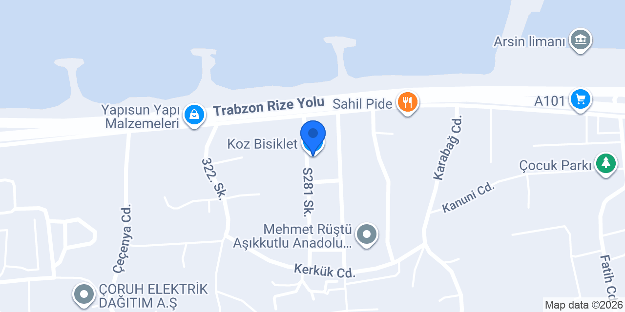 Koz Bisiklet konumu