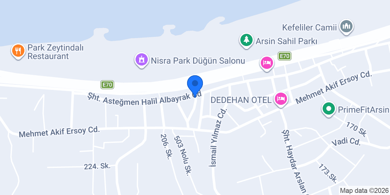 Halkbank Arsin Şubesi konumu