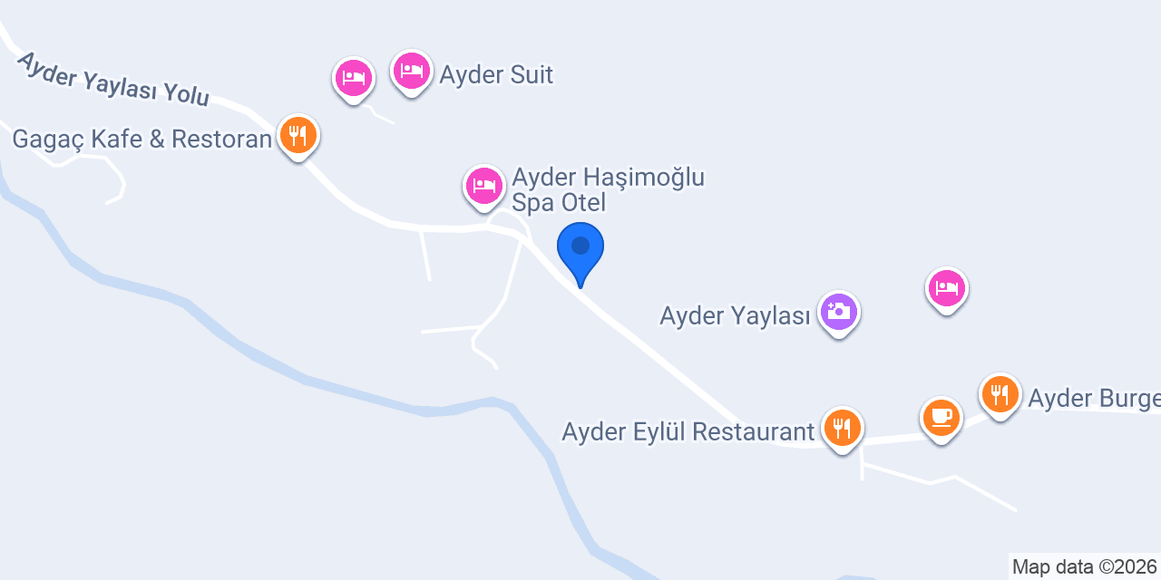 Ayder Baba ahmet lokantası konumu