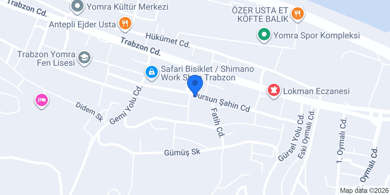 Urfalı Beyzade Baklavaları TRABZON konumu