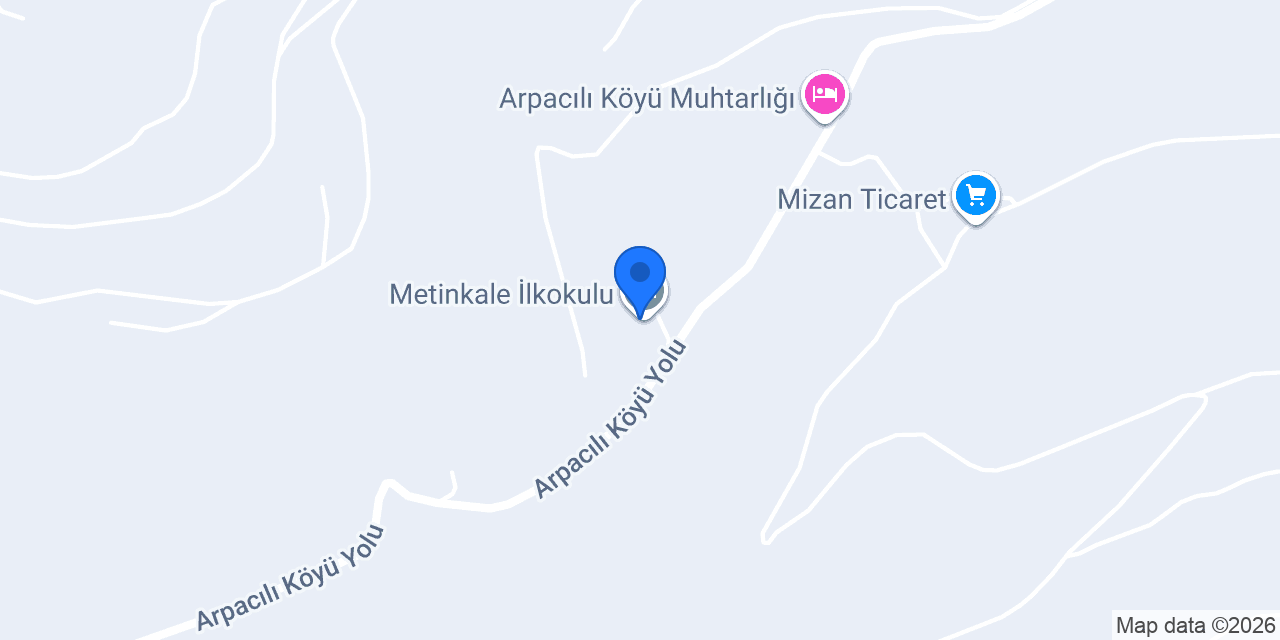 Metinkale İlkokulu konumu