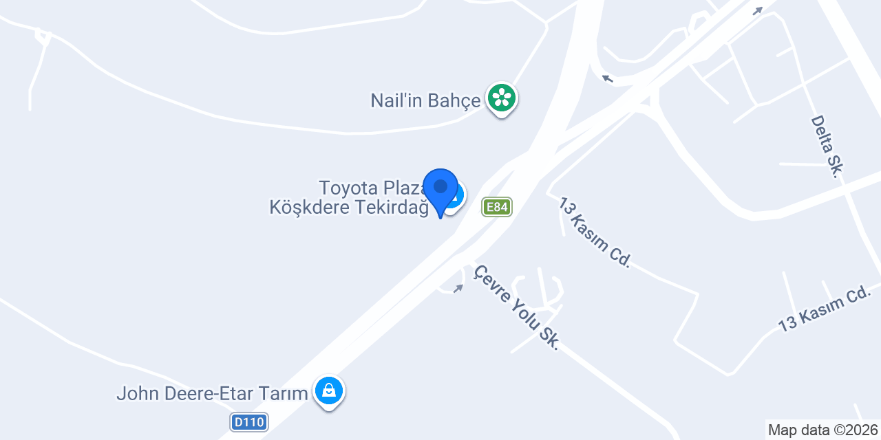 Chery Plaza Köşkdere Tekirdağ konumu