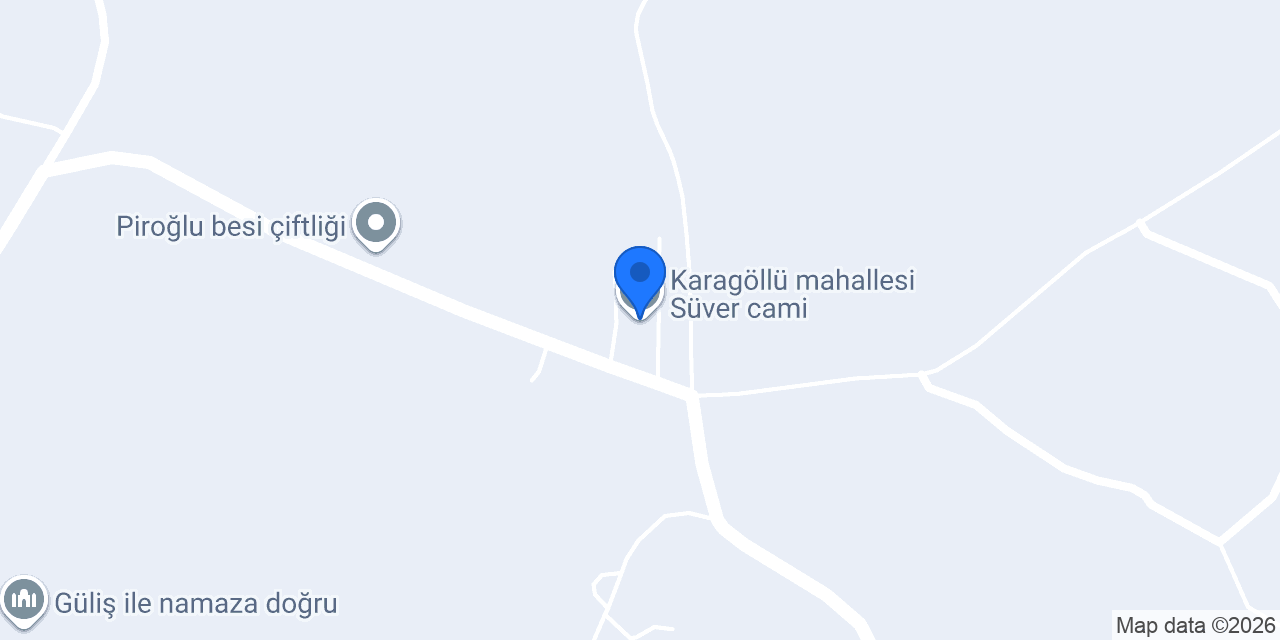 Karagöllü mahallesi Süver cami konumu