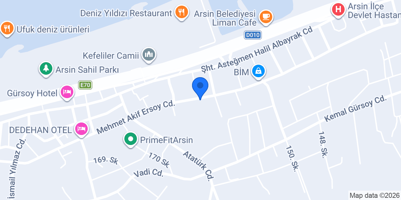 Pamek İnşaat konumu