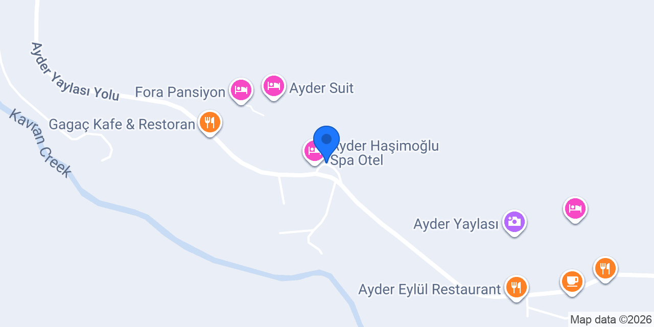 Ayder Tepe Cafe & Restaurant konumu