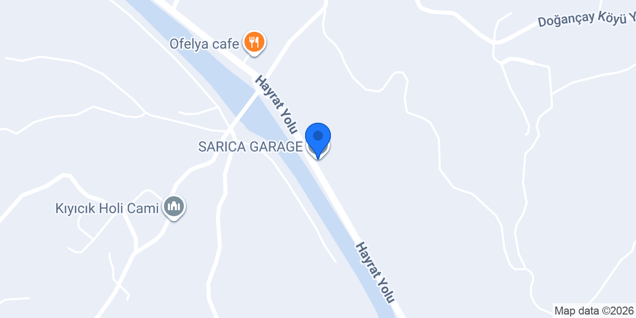 SARICA GARAGE konumu