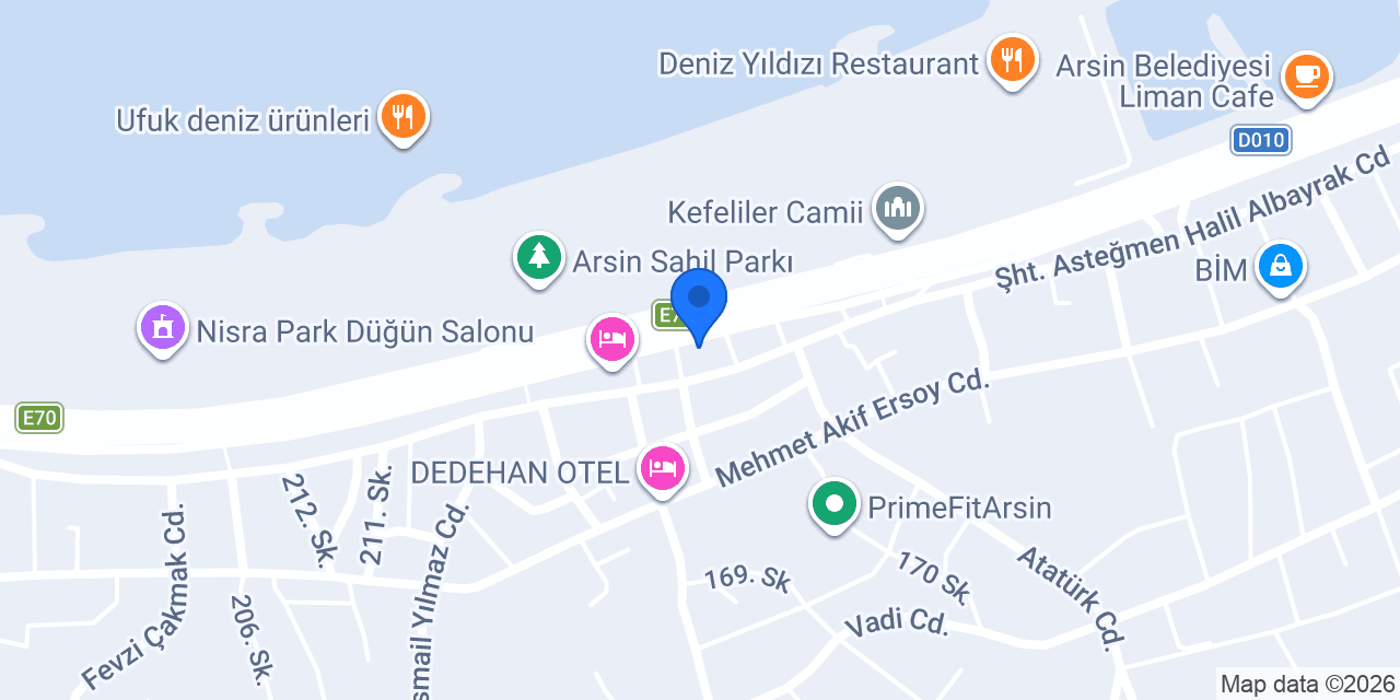Ziraat Bankası Arsin/Trabzon Şubesi konumu