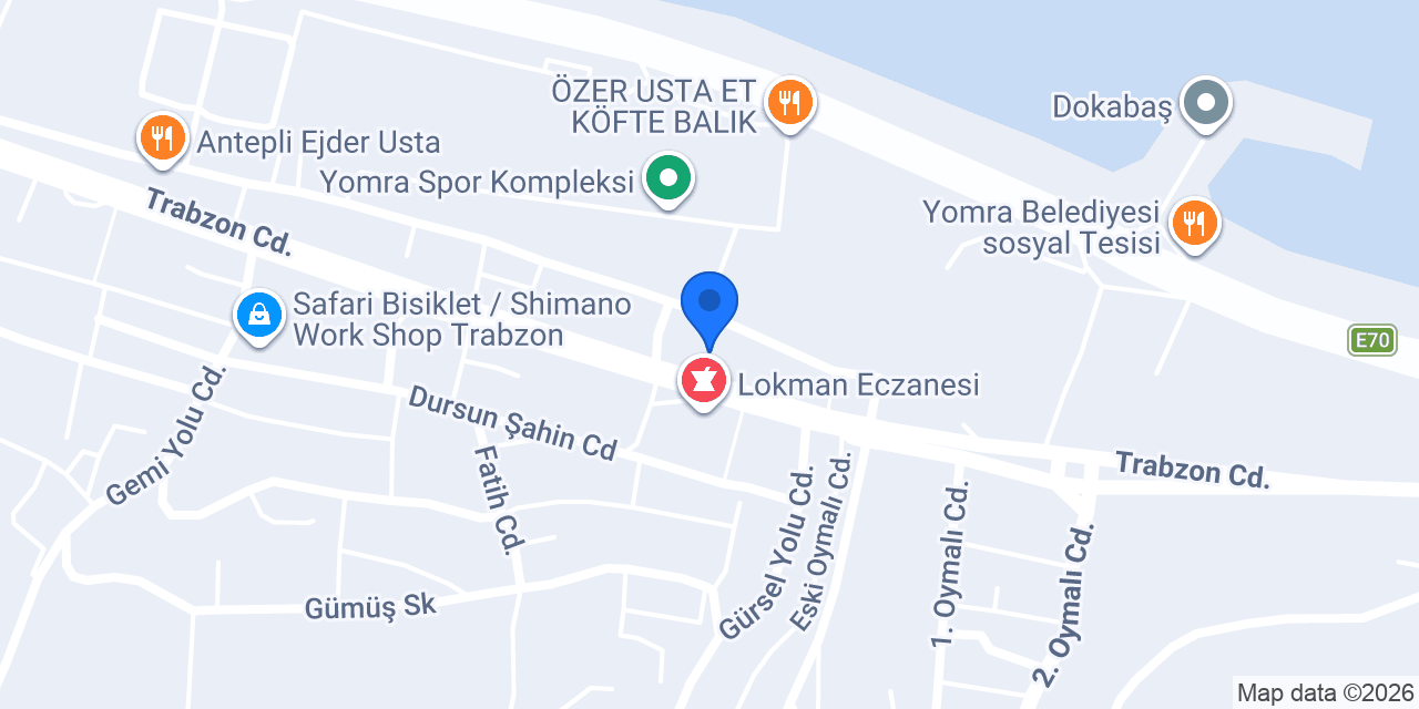 Gül Hasar Yomra konumu