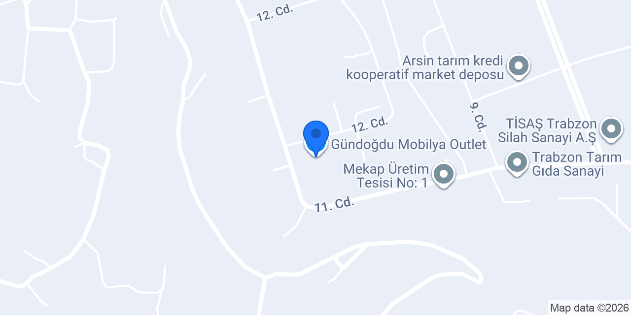 Gündoğdu Mobilya Outlet konumu
