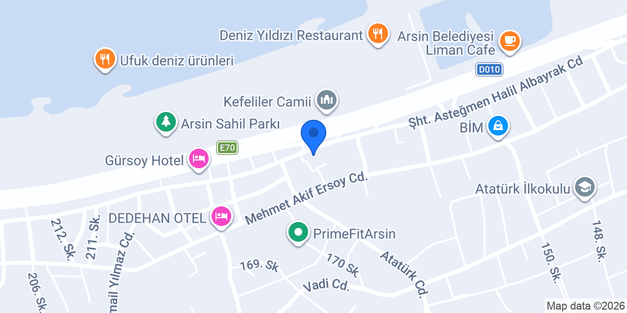 Arsin Noterliği konumu