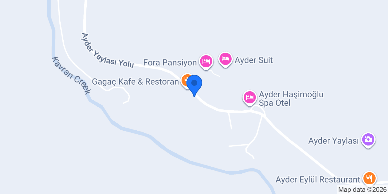 Ayder İzmirlim Otel konumu