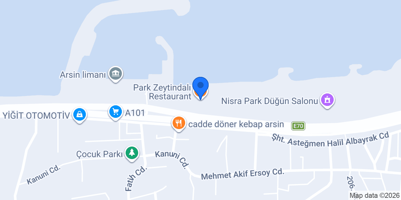 Park Zeytindalı Restaurant konumu