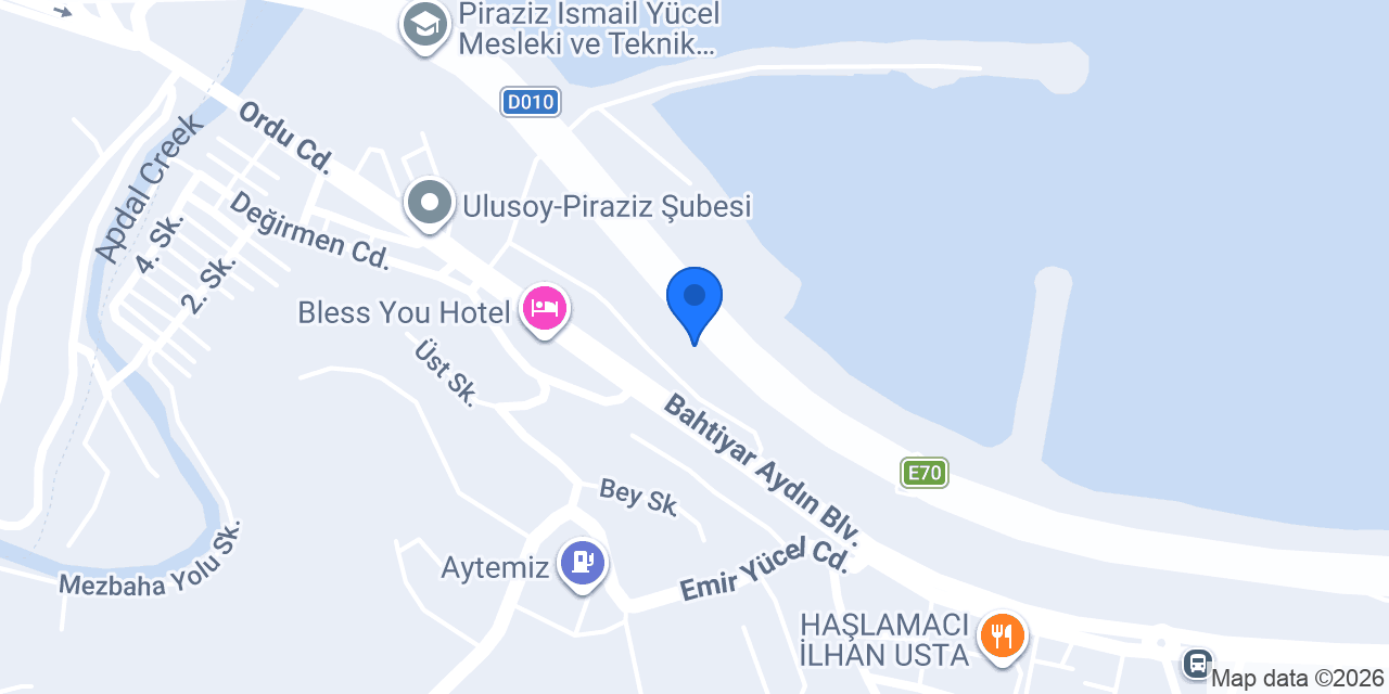 ÖZEL PİRAZİZ YURT konumu