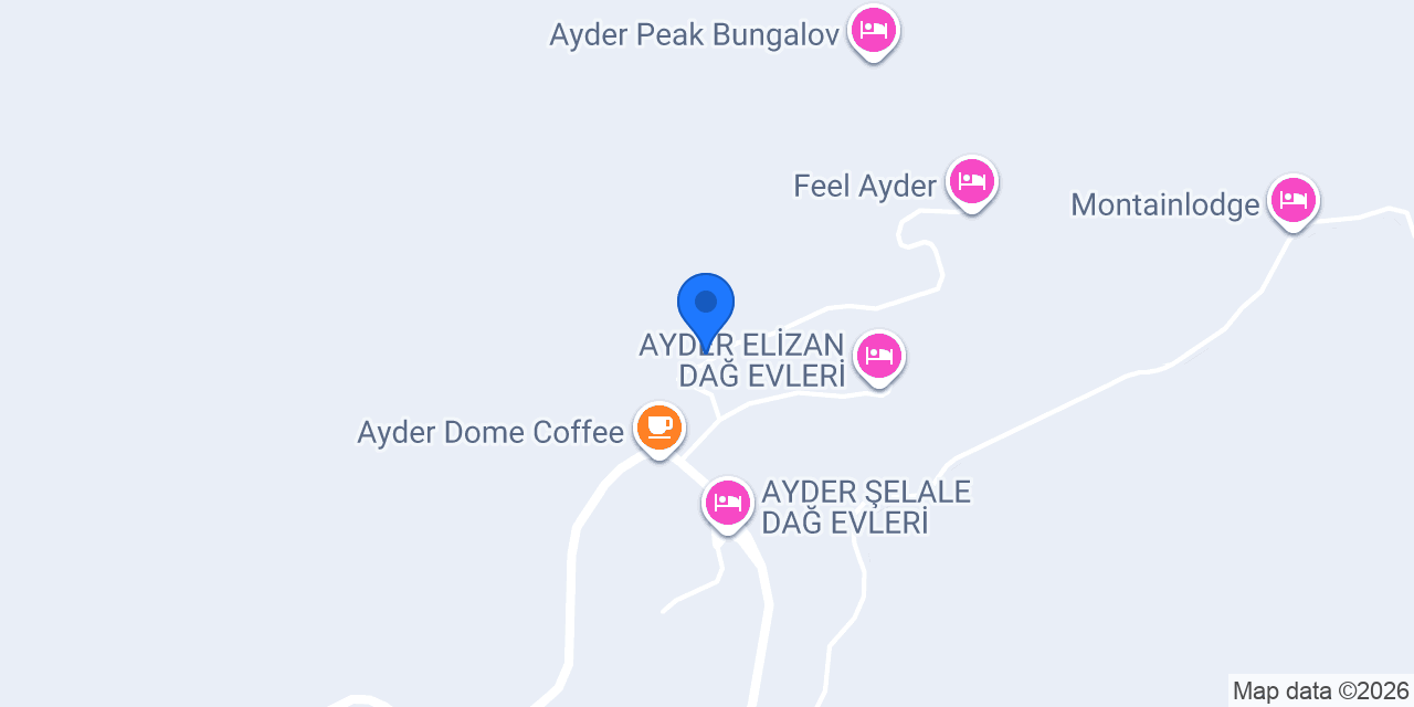Ayder Dağ Evi konumu