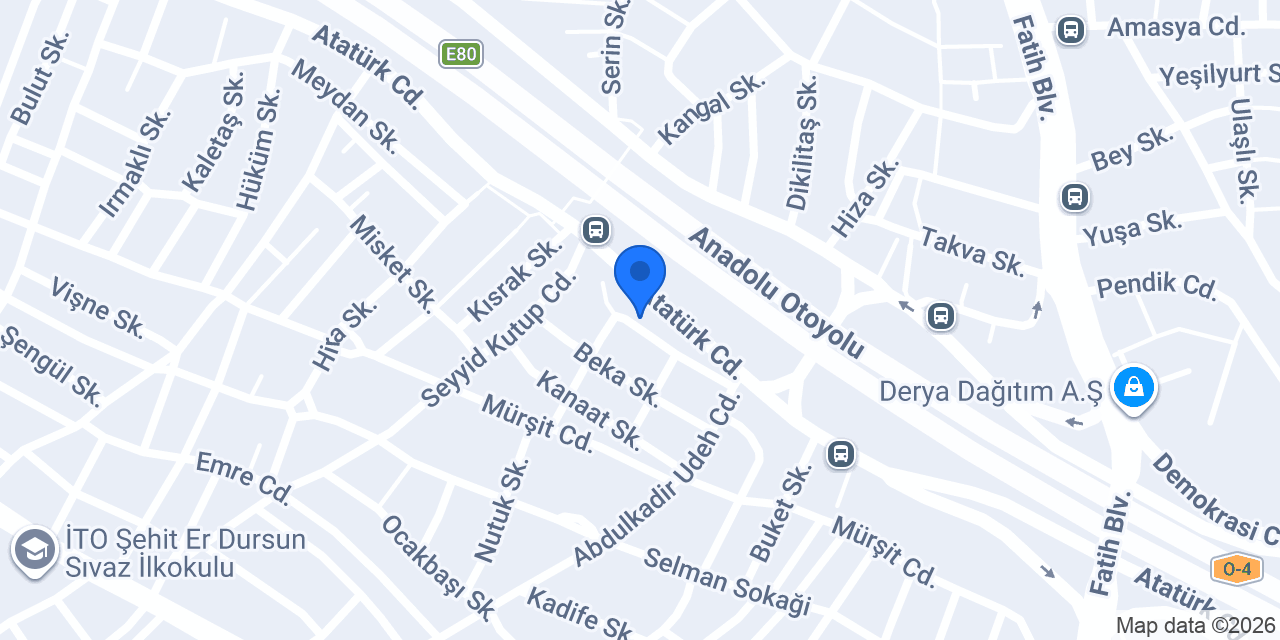 DARENDE OTOMOTİV konumu