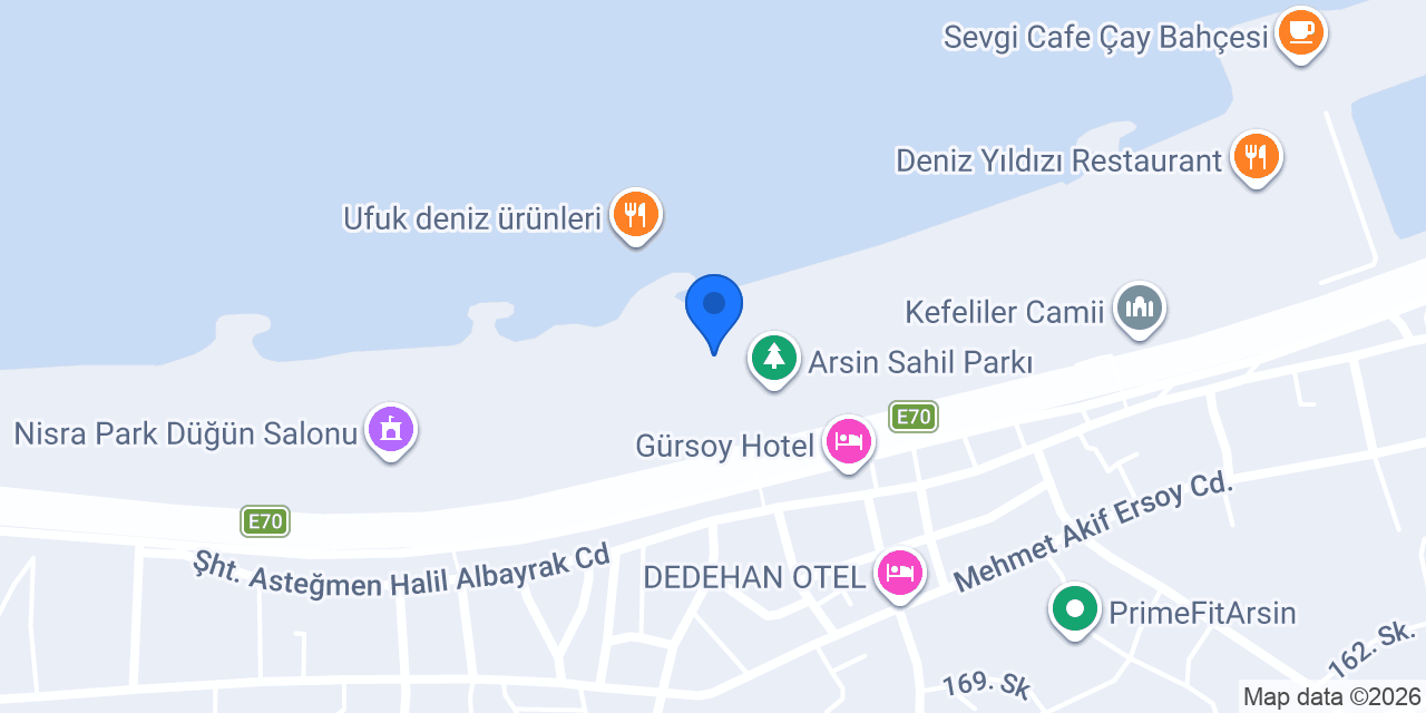 Gün batımı cafe konumu