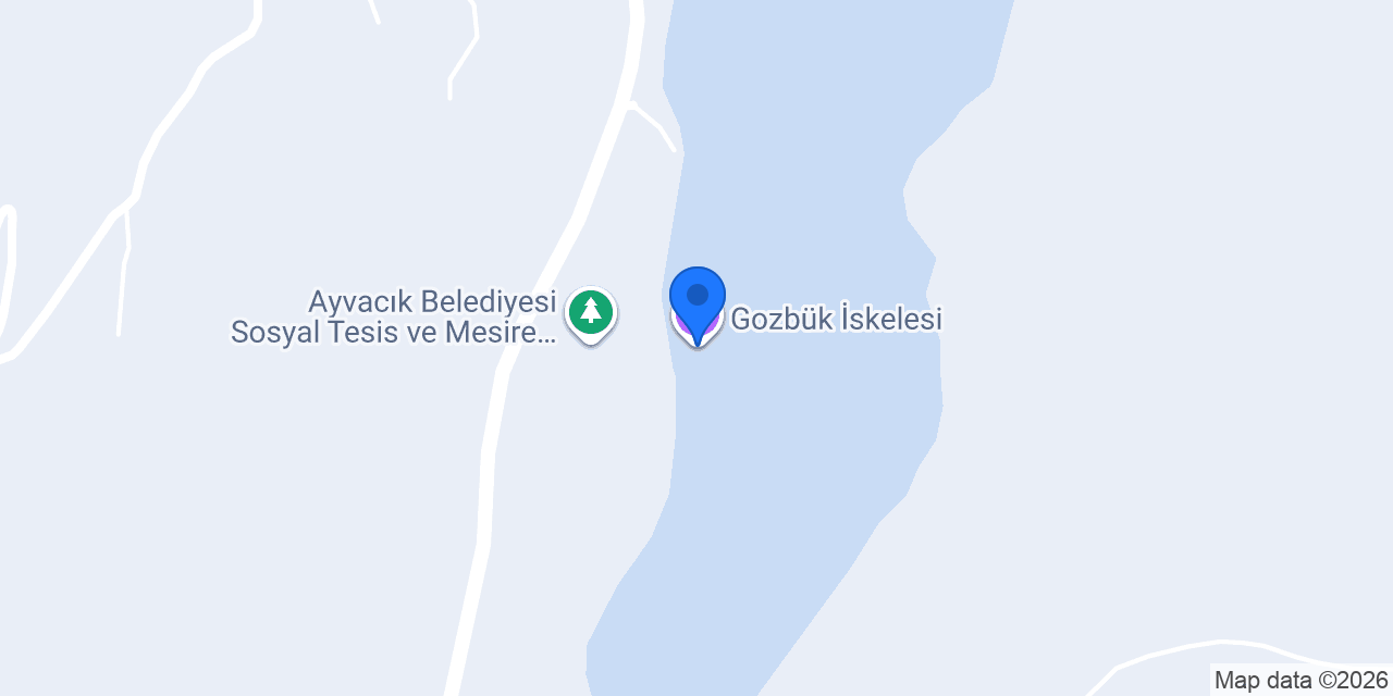 Gozbük İskelesi konumu