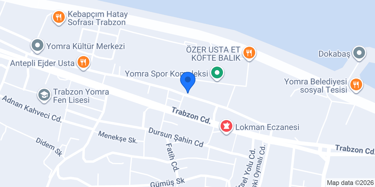 Yomra Anadolu Lisesi konumu