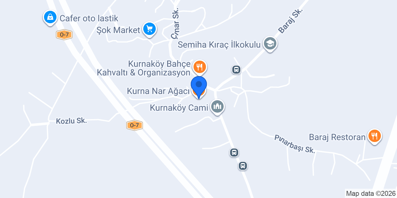 Kurna Nar Ağacı konumu