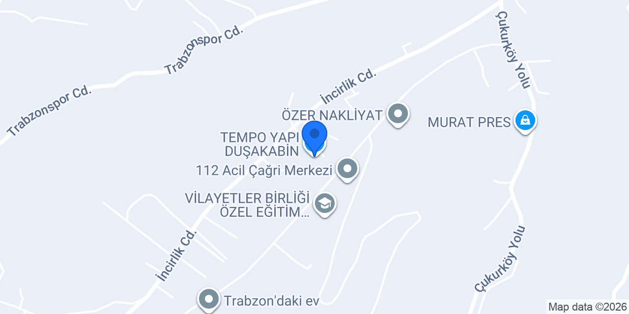 TEMPO YAPI DUŞAKABİN konumu
