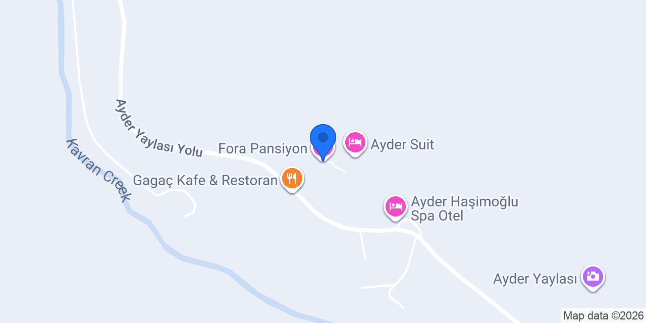 Fora Pansiyon konumu
