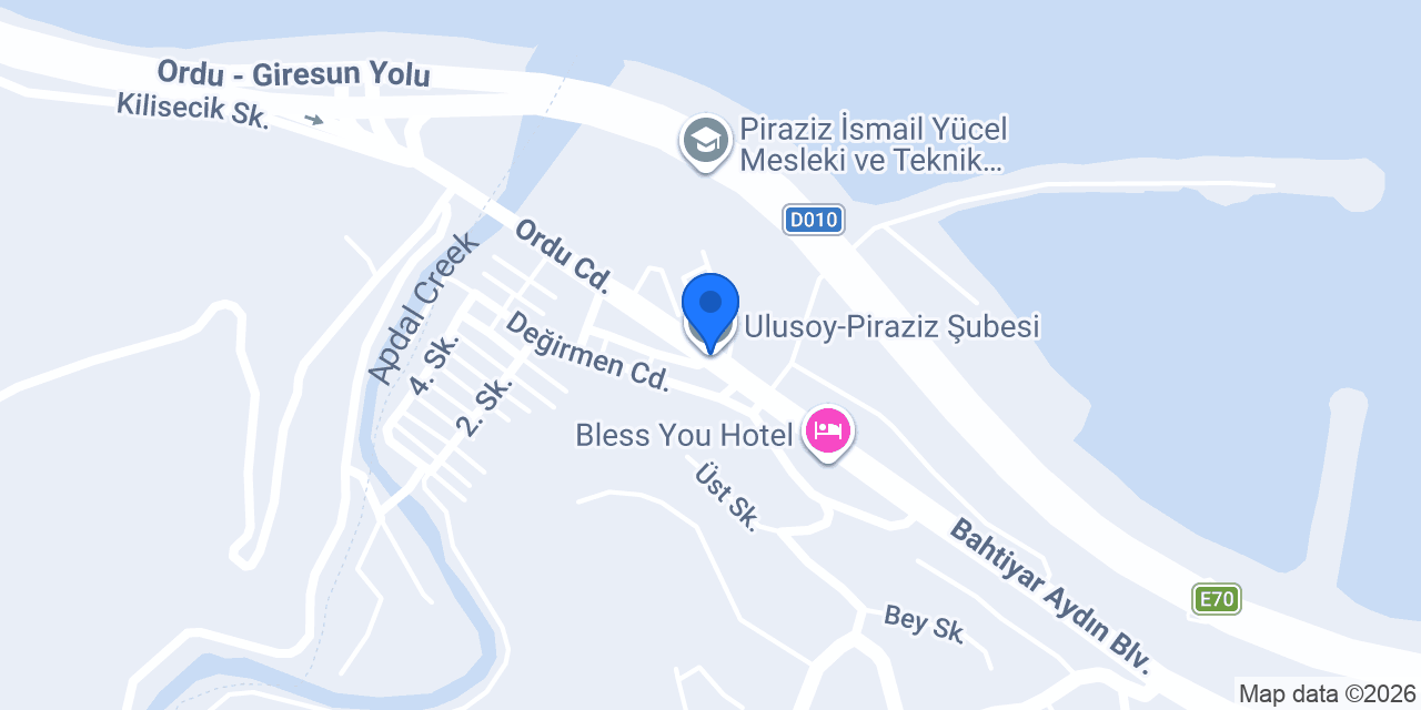 Ulusoy-piraziz Şubesi konumu