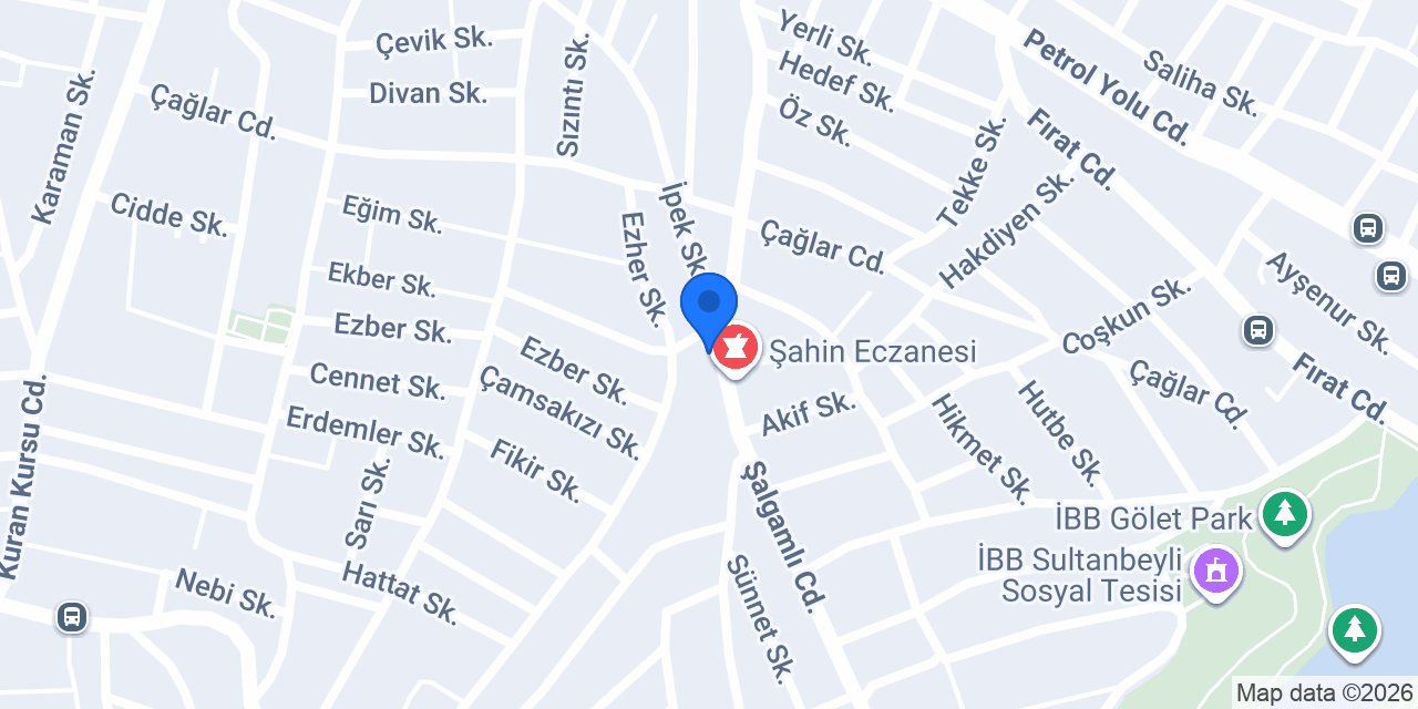 Teta Yapı Malz. konumu
