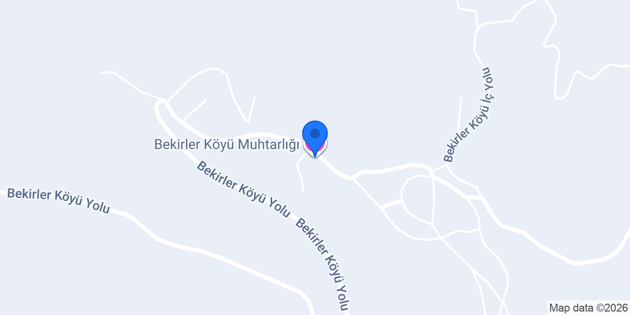 Bekirler Köyü Muhtarlığı konumu