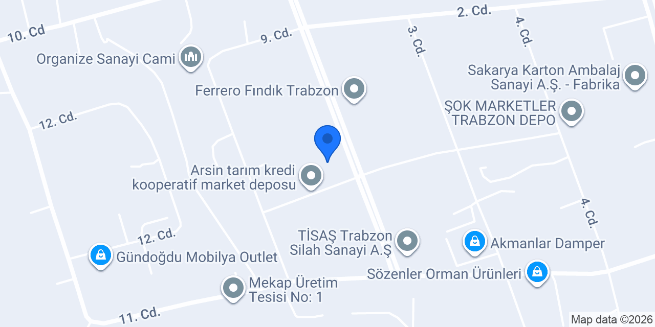 Oyman Makina Ltd konumu
