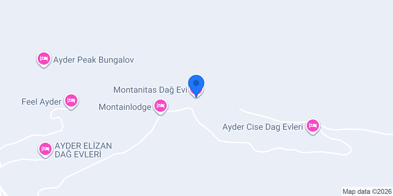 Montanitas Dağ Evi konumu