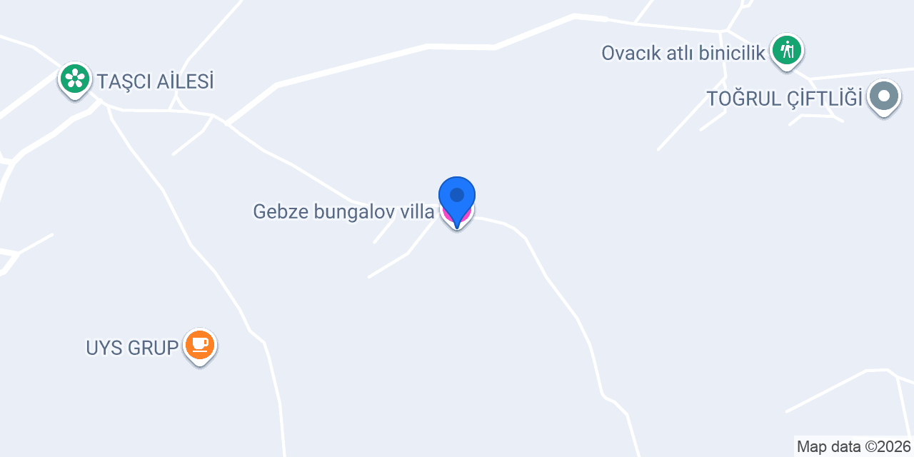 Gebze bungalov villa konumu