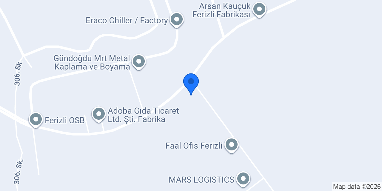 Teknodrom Alüminyum Ferizli konumu