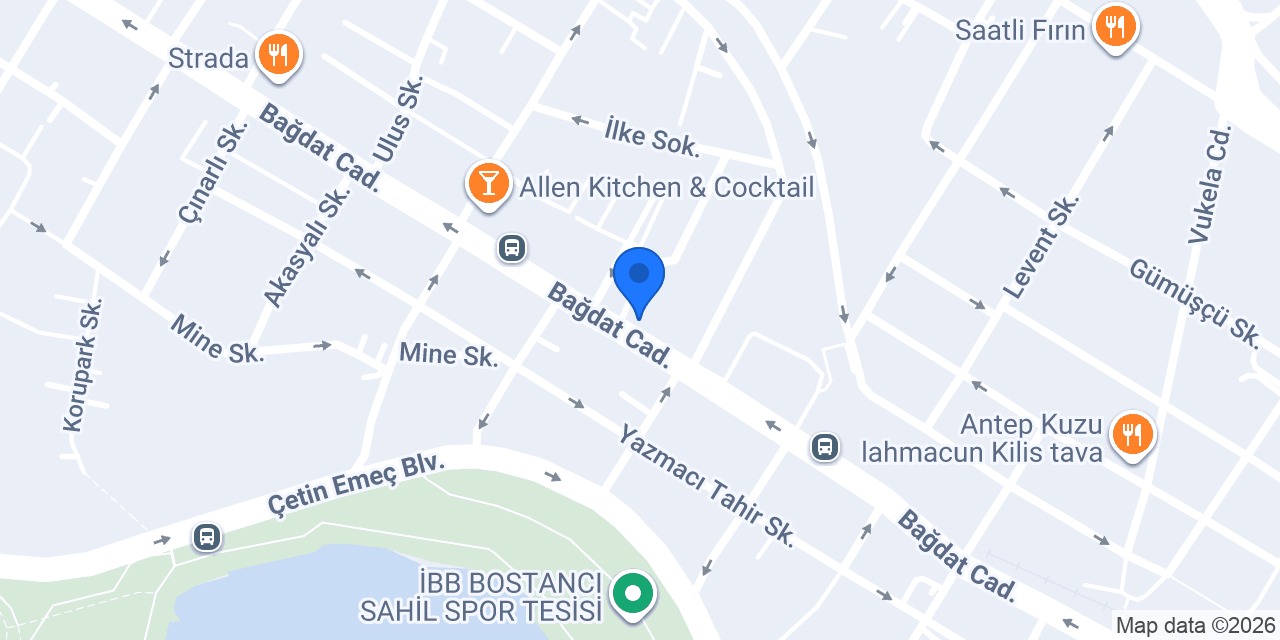 DenizBank Bağdat Caddesi Şubesi konumu