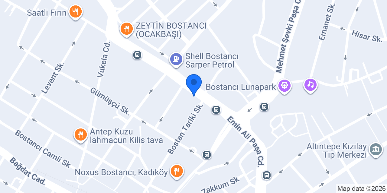 Evviva Tekel Bostancı konumu