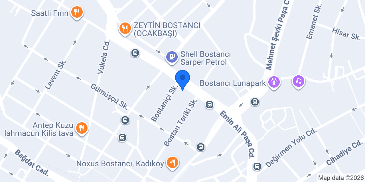 Rhiss Hotel Bostancı konumu