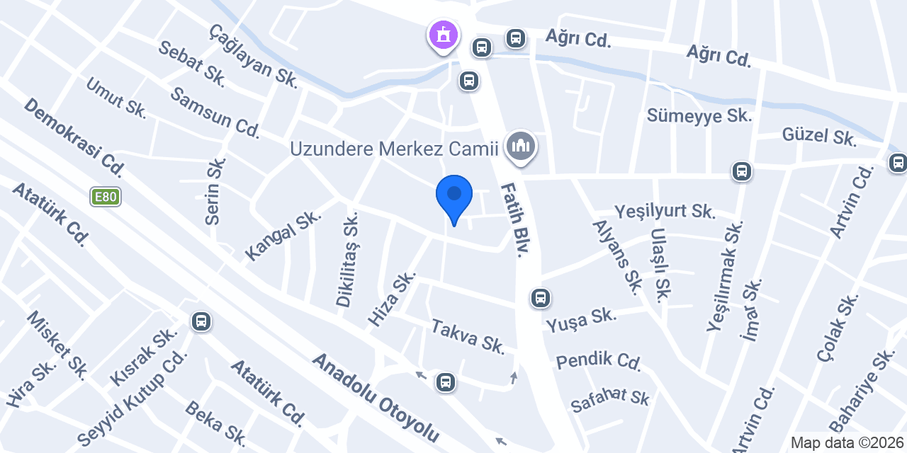 Enes Dekorasyon konumu