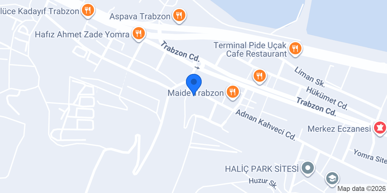 Sürat Kargo Yomra Şube konumu