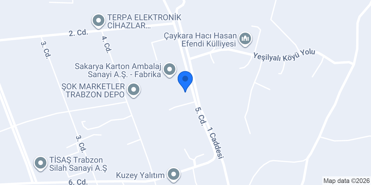Sika MBCC Yapı Kimyasalları - Trabzon Fabrika konumu
