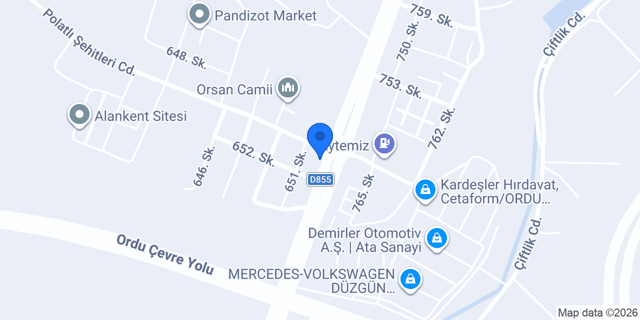 Şendere Un Değirmeni konumu