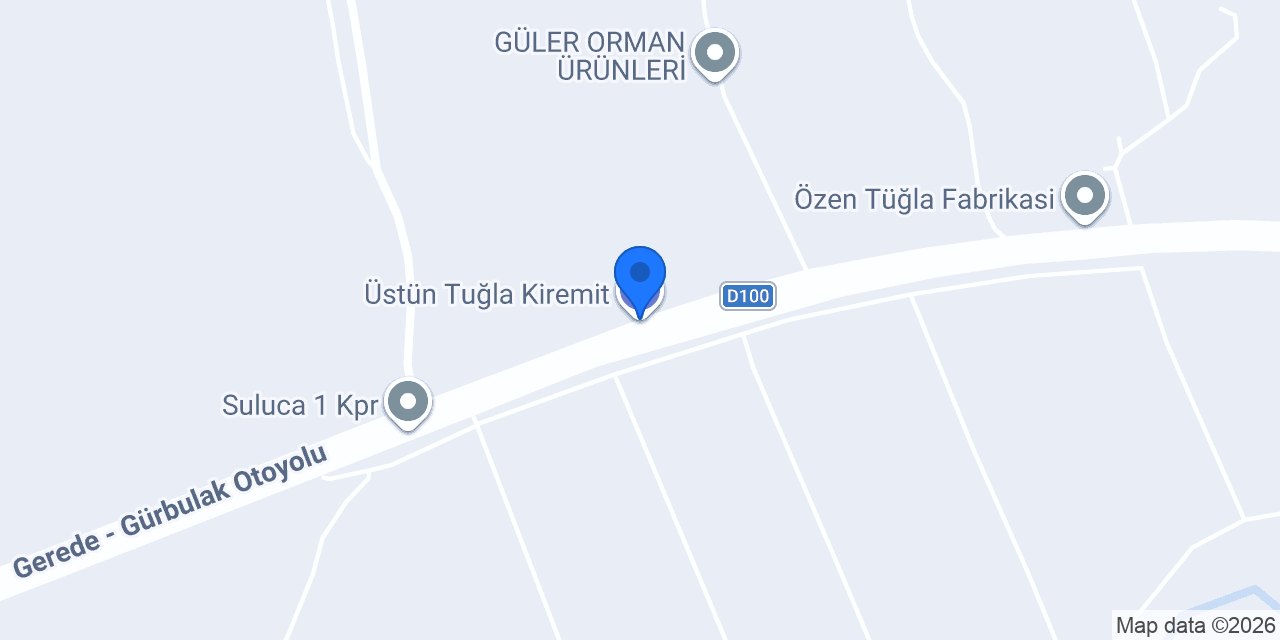 Üstün Tuğla Kiremit konumu