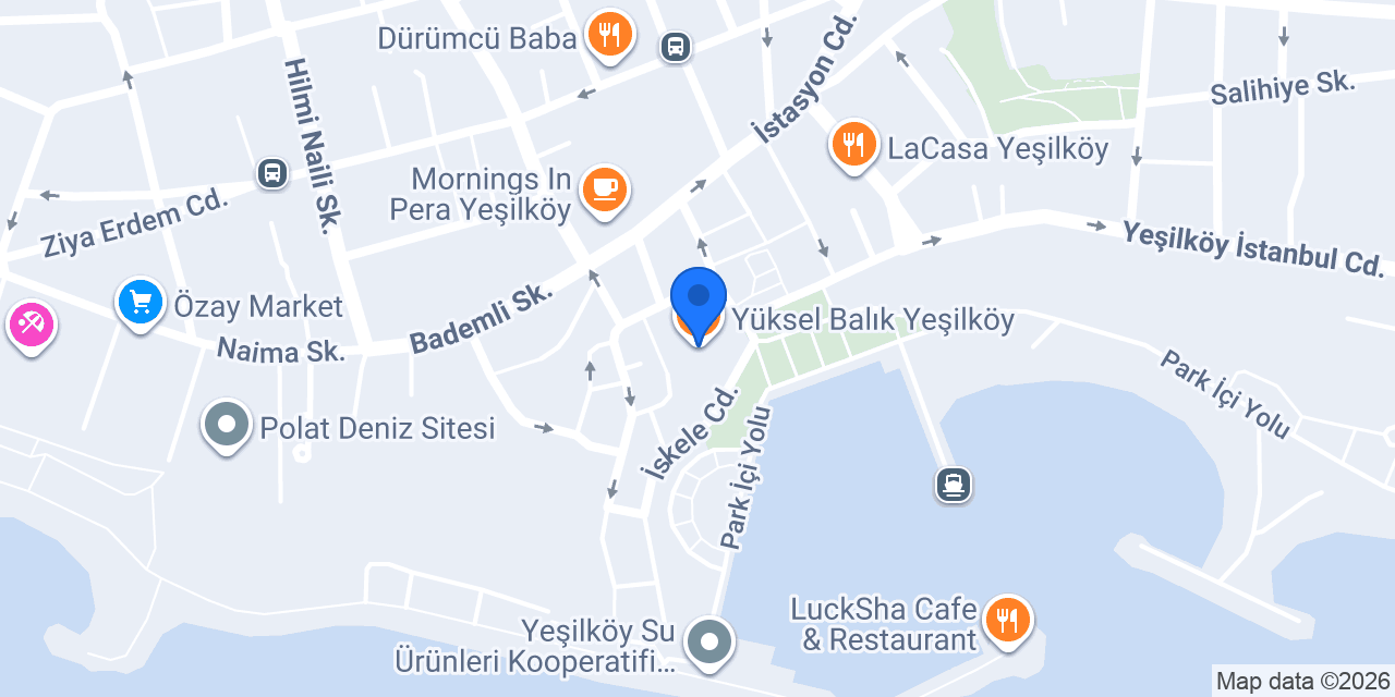 Yüksel Balık Yeşilköy konumu
