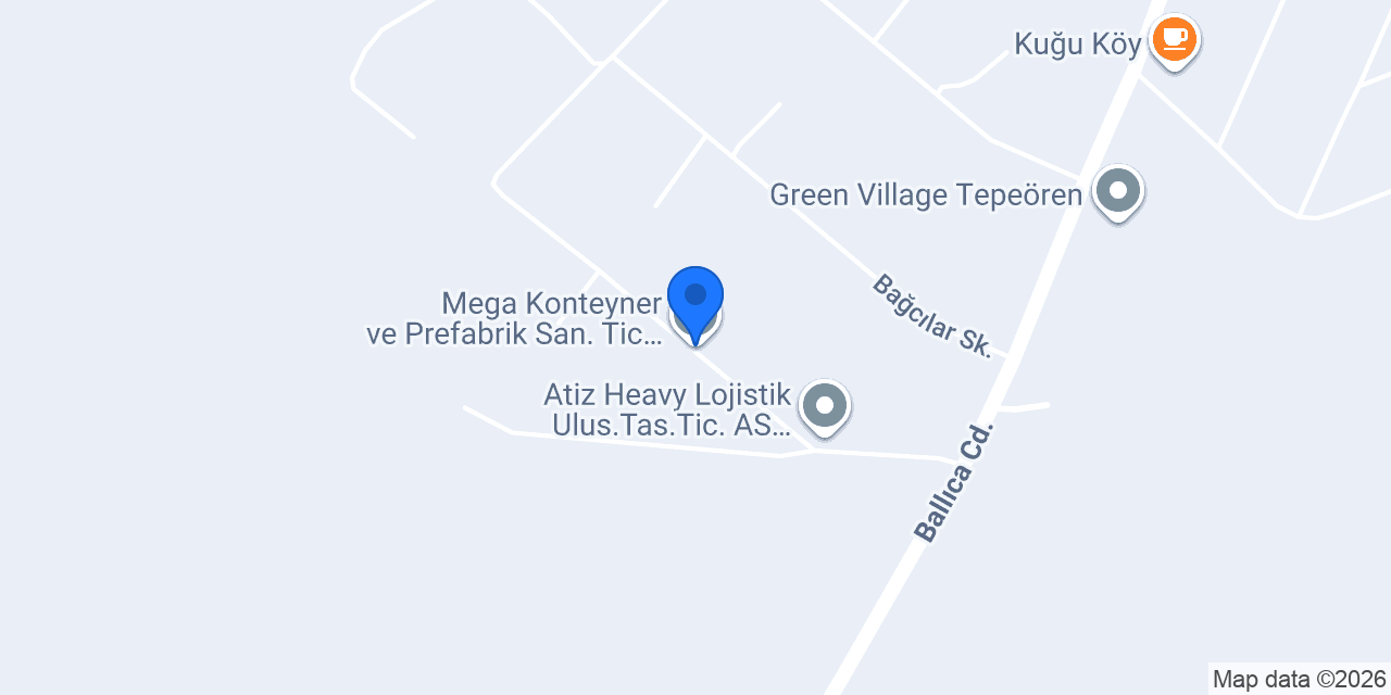 Mega Konteyner ve Prefabrik San. Tic. Ltd. Şti konumu