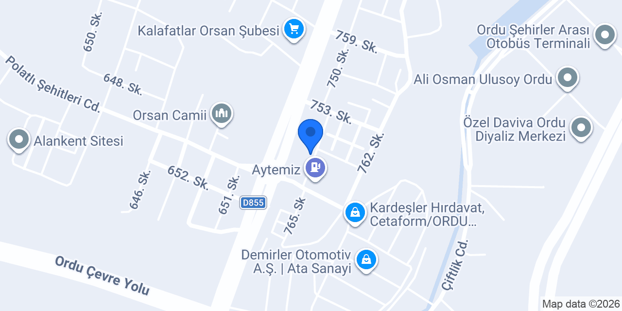 Benlioğlu Oto Lastik Recep Benli konumu