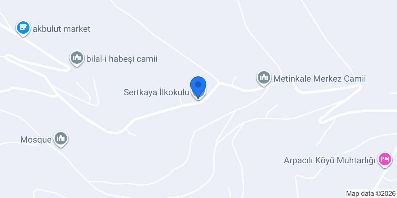 Sertkaya İlkokulu konumu