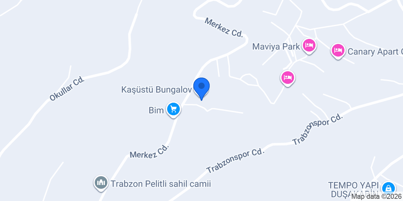 TRABZON BUNGALOV konumu