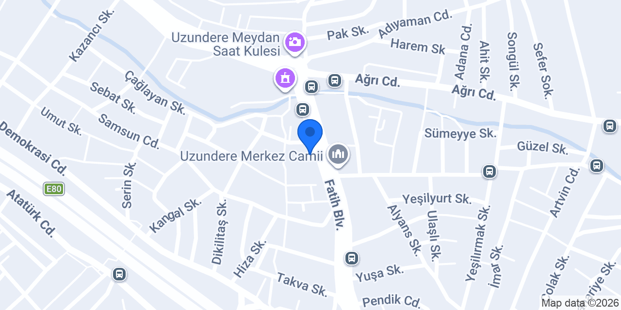 Karaca Pasta & Cafe konumu