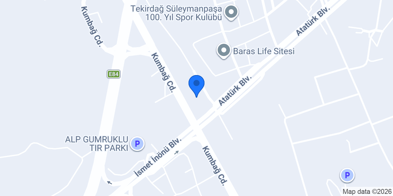 TCDD TEKİRDAĞ GAR konumu
